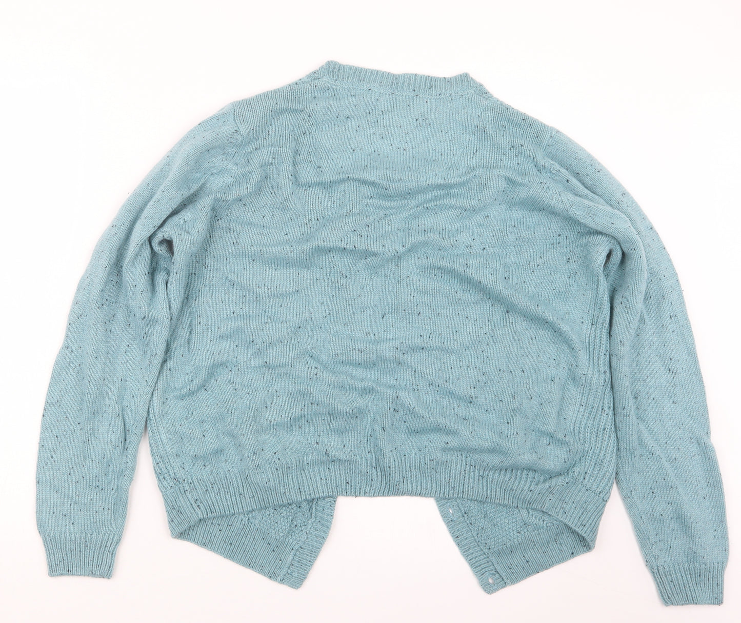 EWM Womens Blue  Knit Cardigan Jumper Size 14