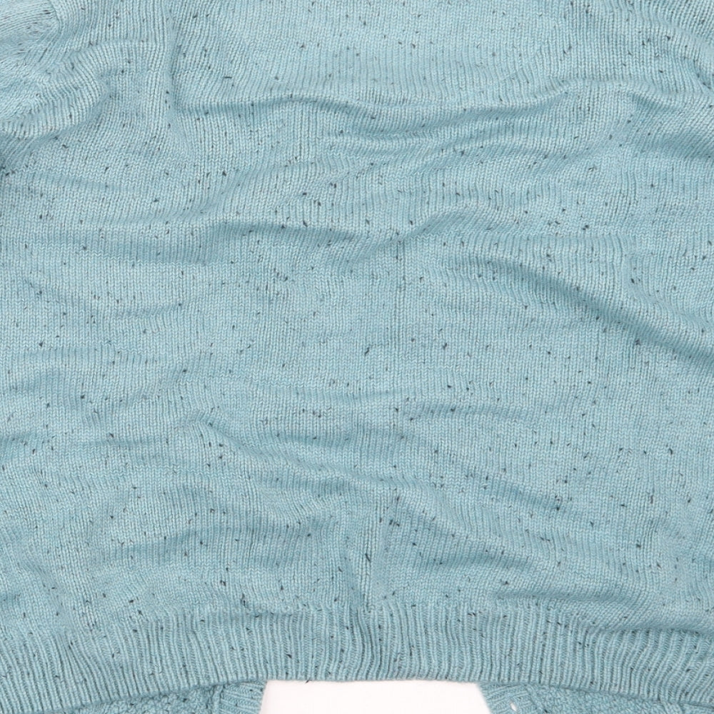 EWM Womens Blue  Knit Cardigan Jumper Size 14