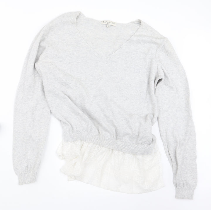 F&F Womens Grey  Knit Pullover Jumper Size 14
