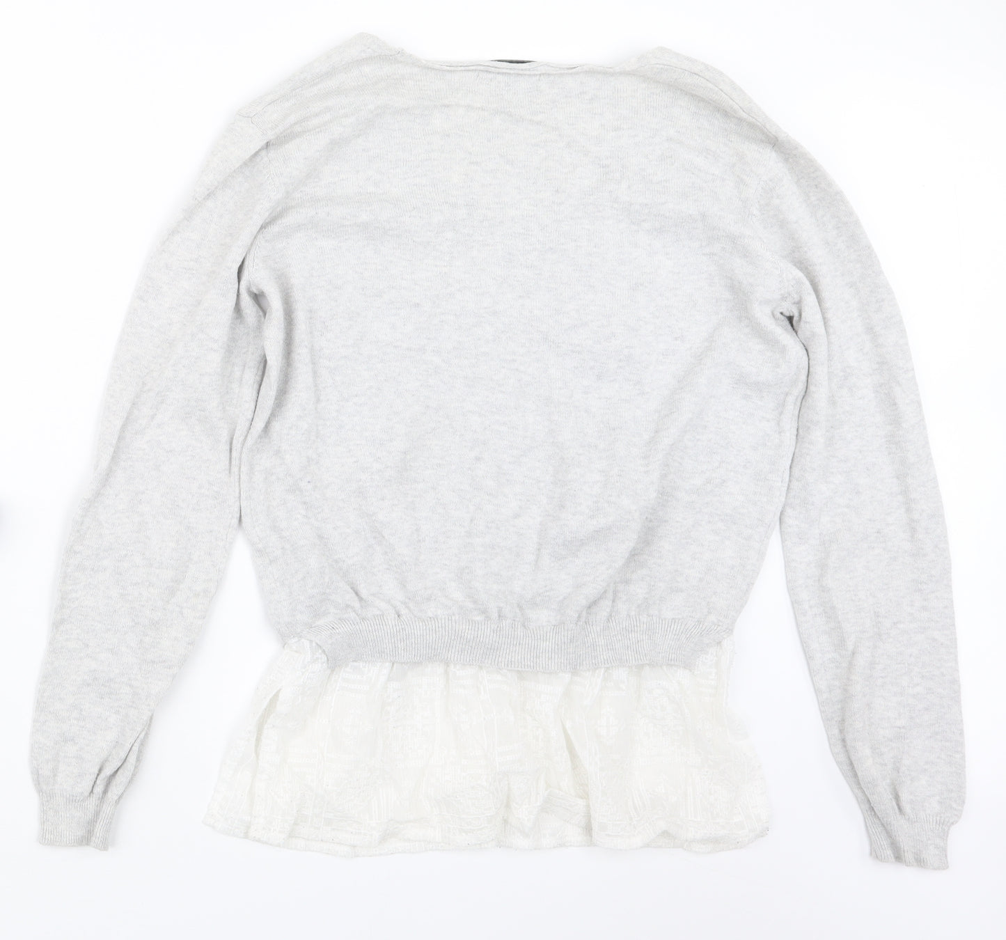 F&F Womens Grey  Knit Pullover Jumper Size 14