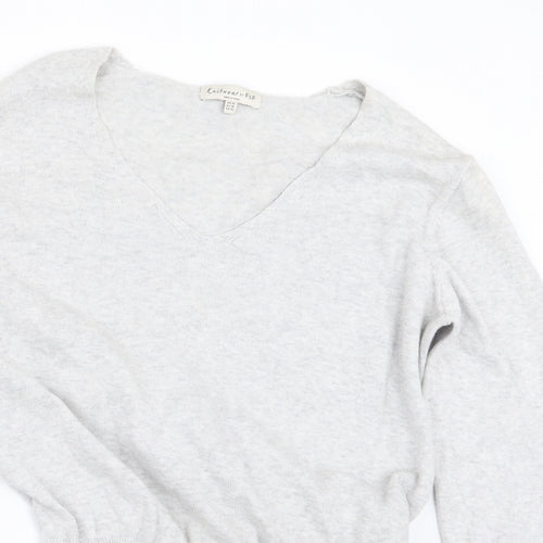 F&F Womens Grey  Knit Pullover Jumper Size 14