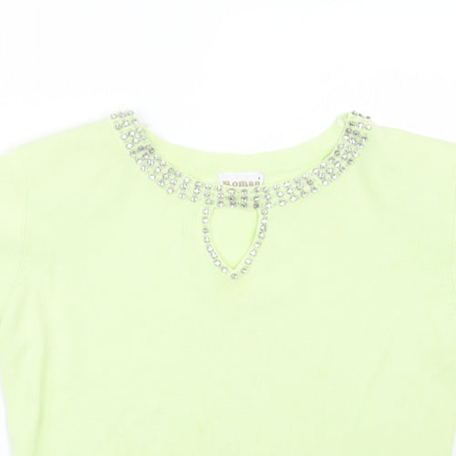 Roman Womens Green   Pullover Jumper Size S