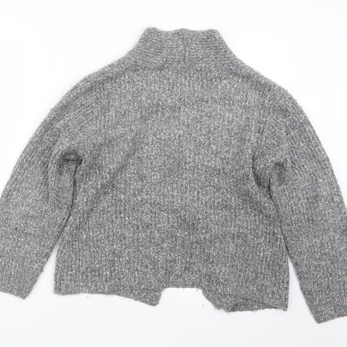 Marks and Spencer Womens Grey  Knit Cape Jumper Size 12