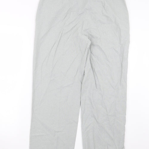 Brandtex Womens Grey Check  Trousers  Size 18 L26 in