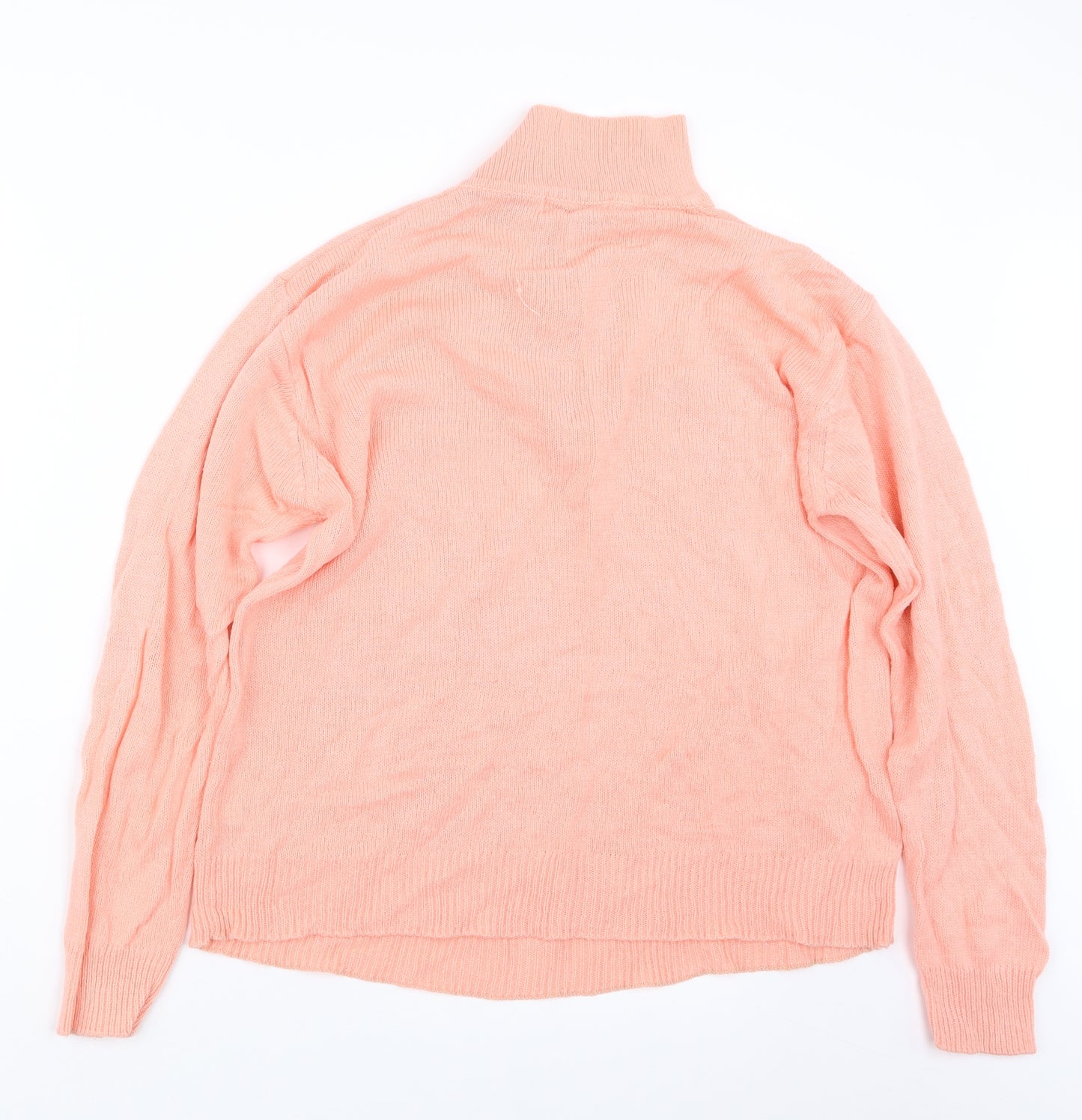 Damart Womens Orange  Knit Pullover Jumper Size 16