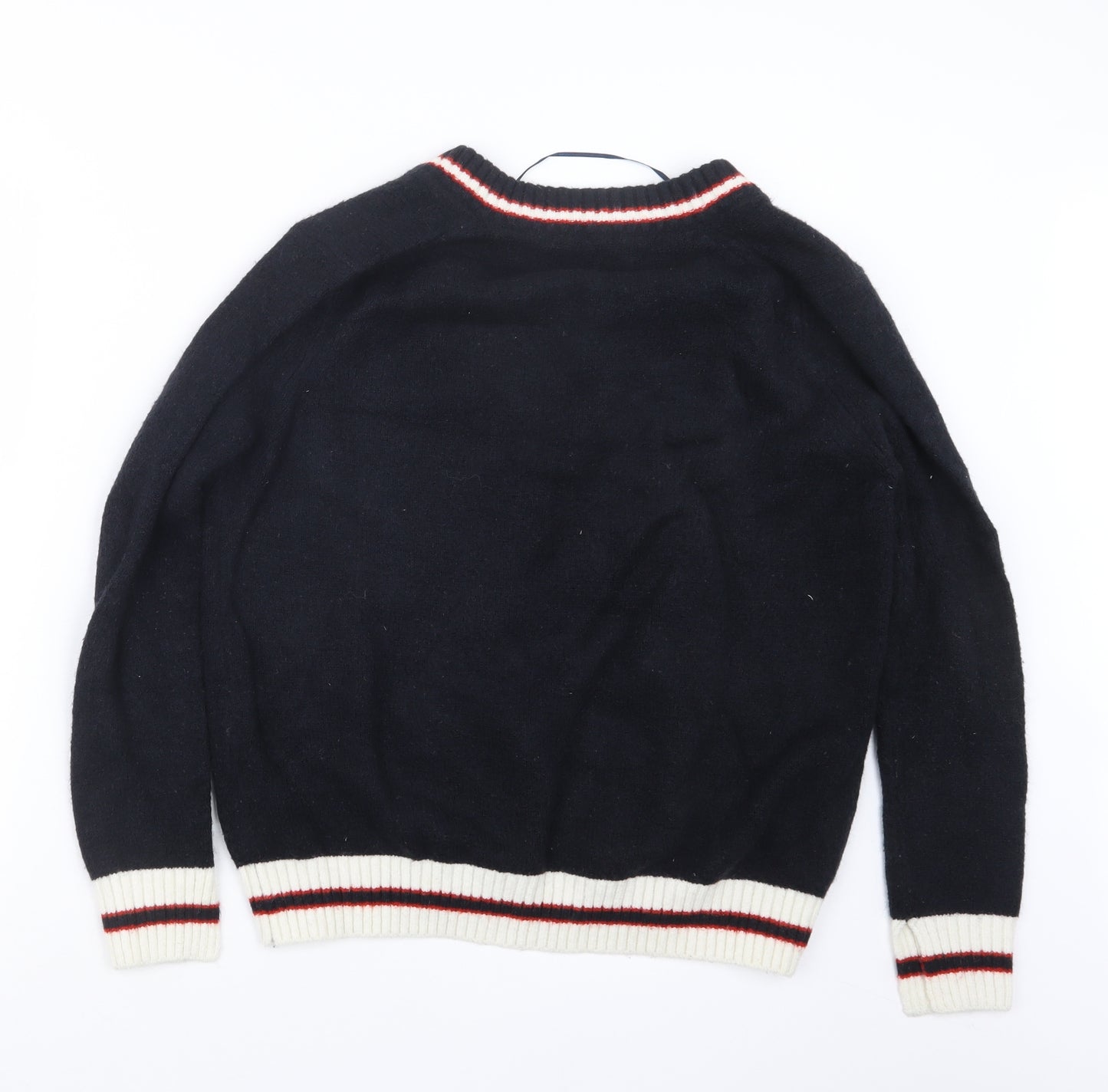 Zara Knit Womens Blue  Knit Pullover Jumper Size S