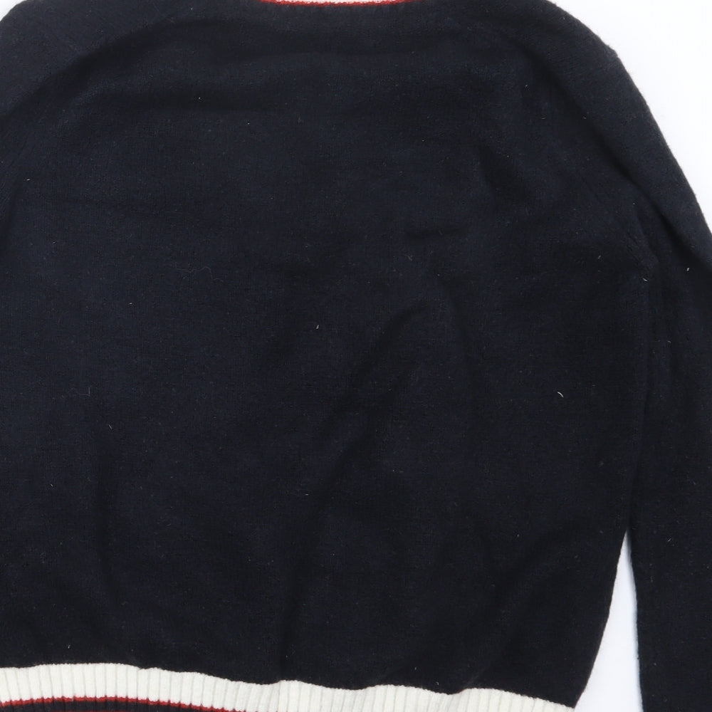 Zara Knit Womens Blue  Knit Pullover Jumper Size S