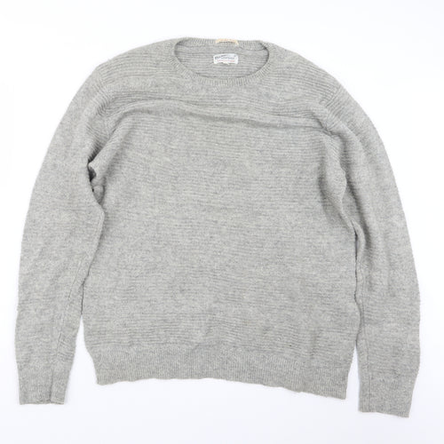 GANT Mens Grey  Knit Pullover Jumper Size XL