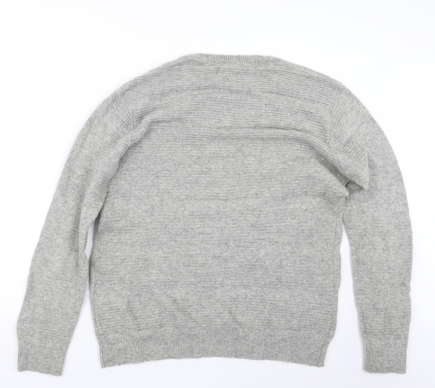 GANT Mens Grey  Knit Pullover Jumper Size XL