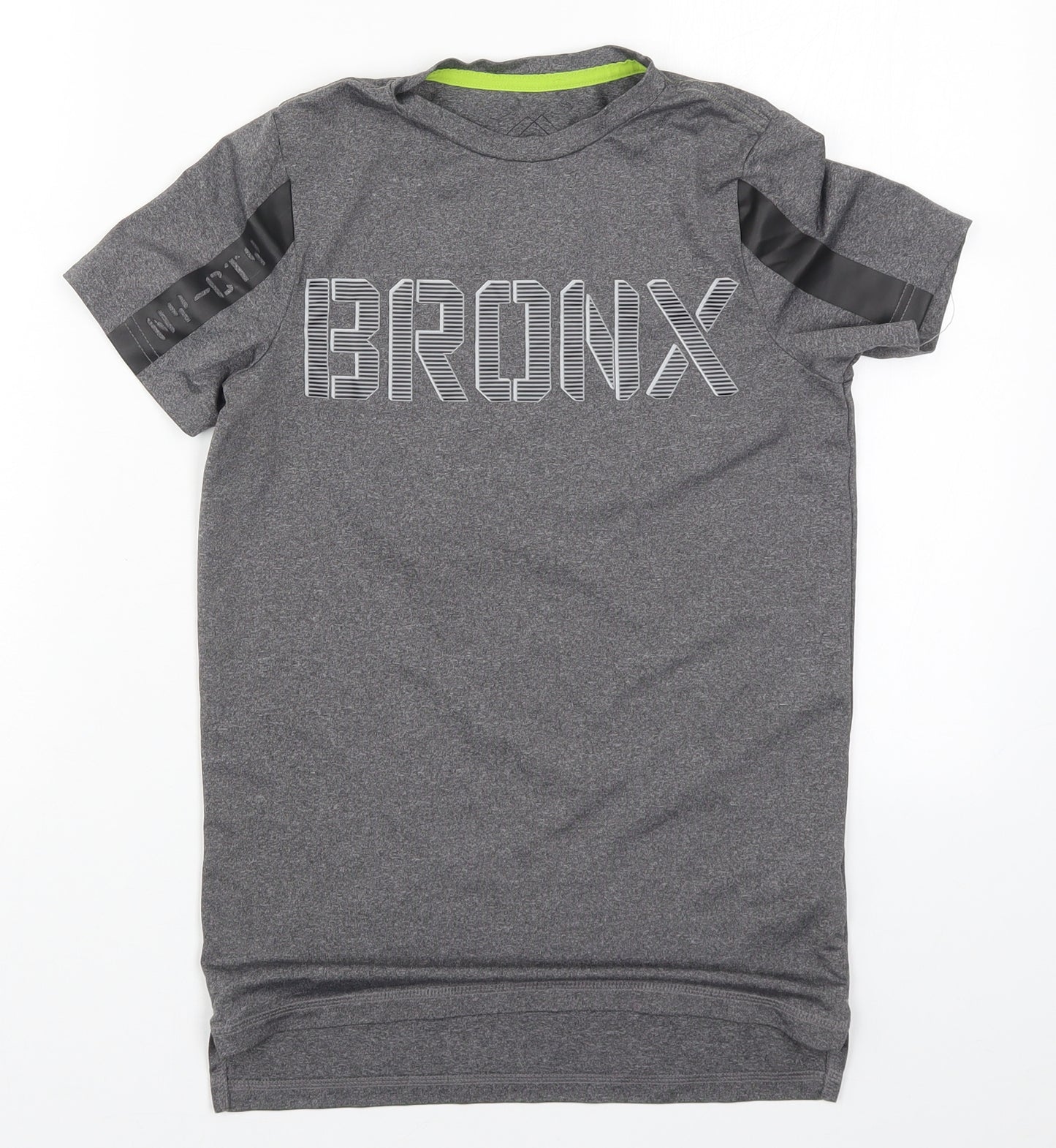 F&F Boys Grey   Basic T-Shirt Size 8-9 Years  - Bronx