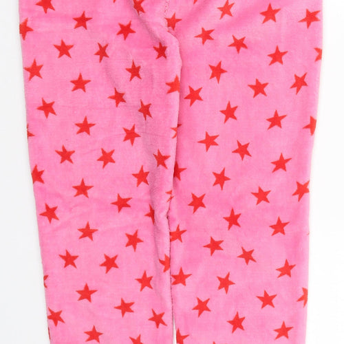 Preworn Girls Pink   Sweatpants Trousers Size 14-15 Years - Stars Pyjamas
