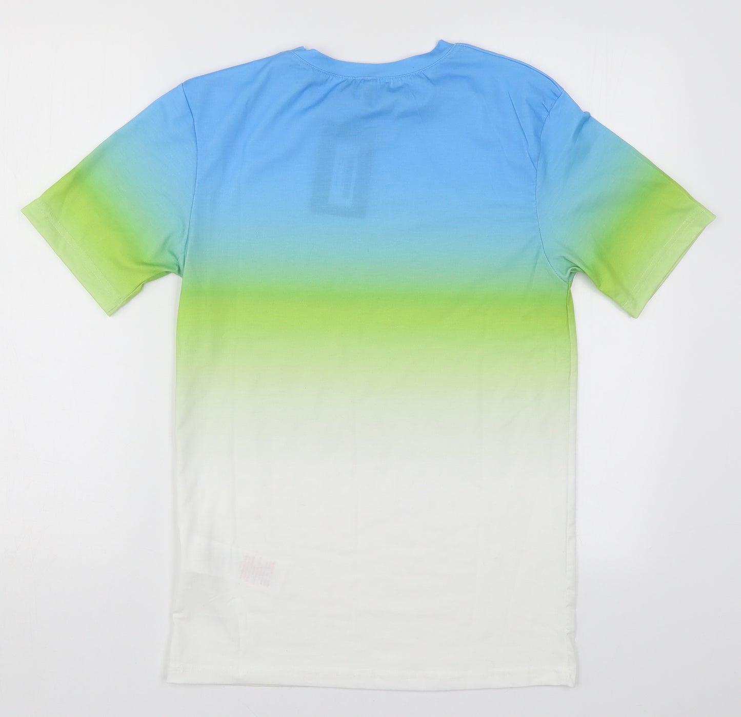 Boohoo Man Mens Multicoloured    T-Shirt Size M  - Green and Blue