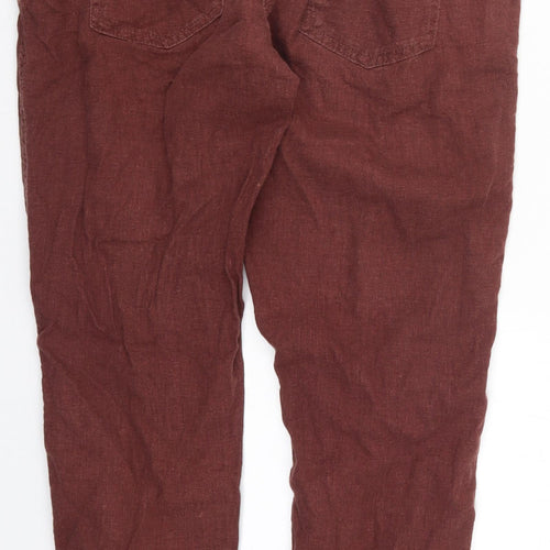 NEXT Womens Brown   Trousers  Size 10 L26 in