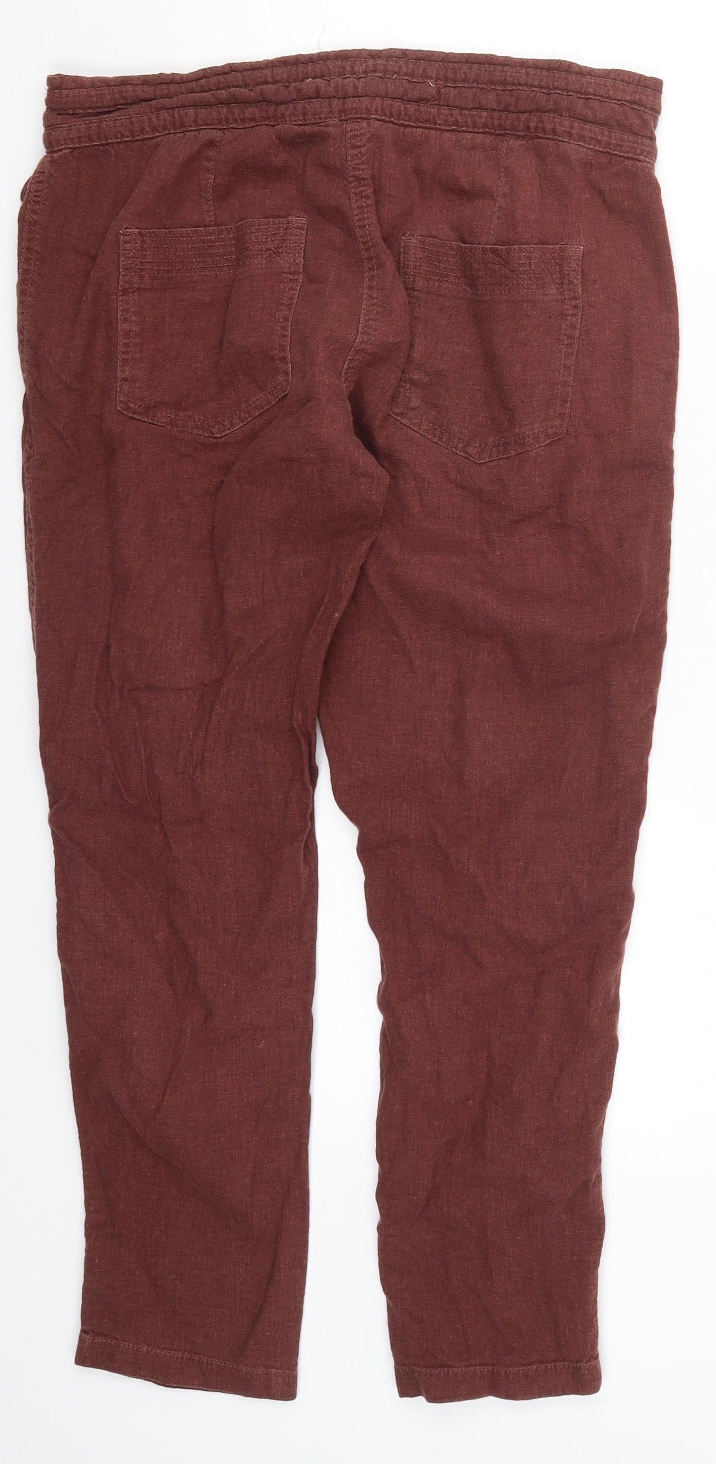 NEXT Womens Brown   Trousers  Size 10 L26 in
