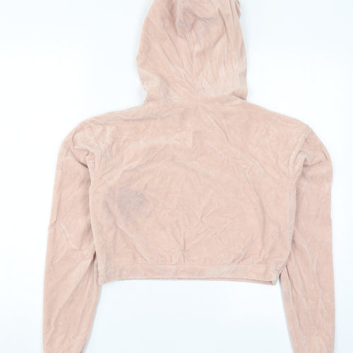 Miss Selfridge Womens Pink   Pullover Hoodie Size 4  - Je T'aime