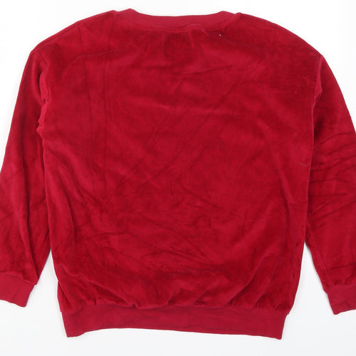 Red Herring Womens Red   Pullover Sweatshirt Size S