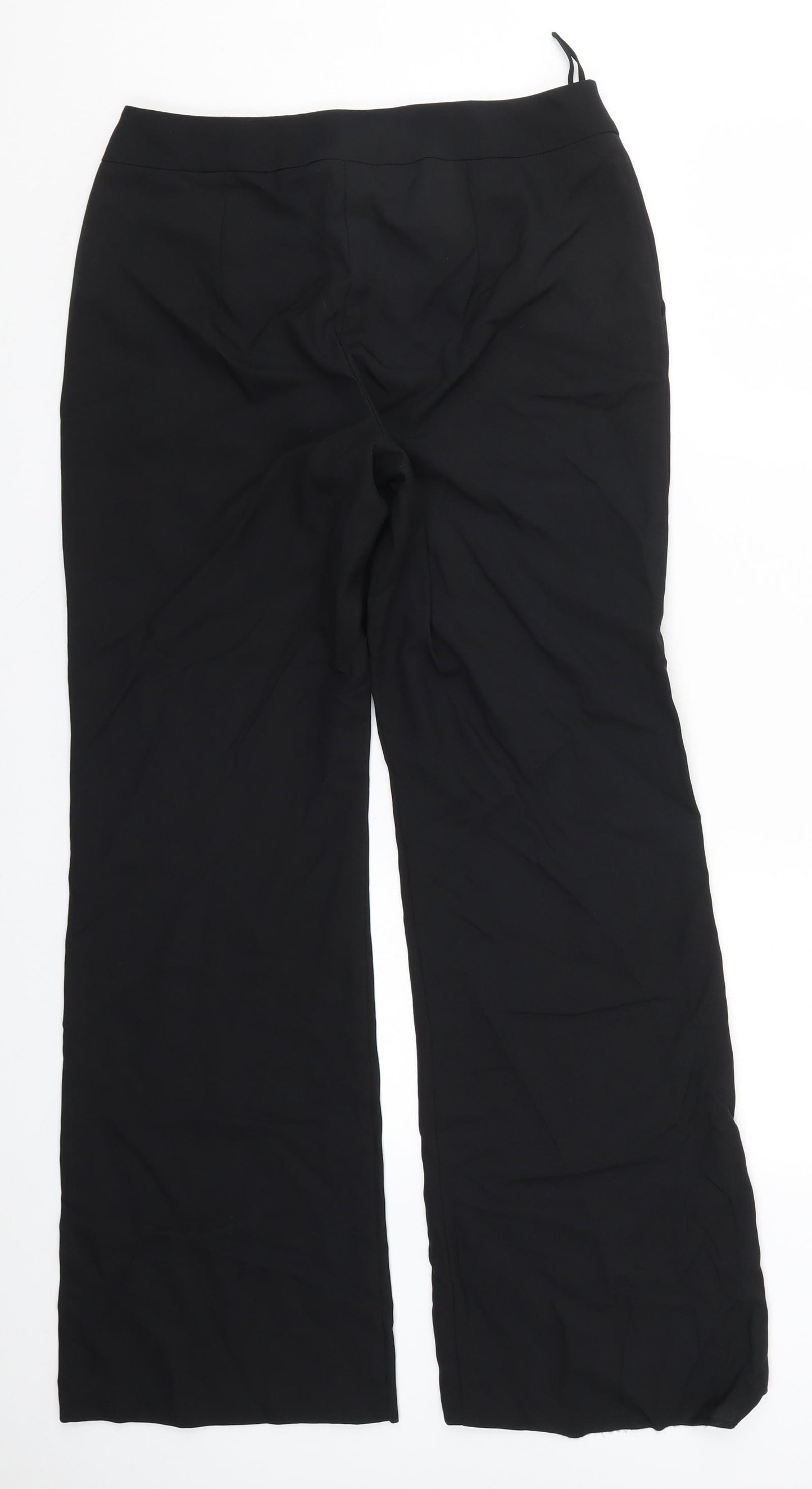 Woolworths Womens Black   Trousers  Size 10 L31 in