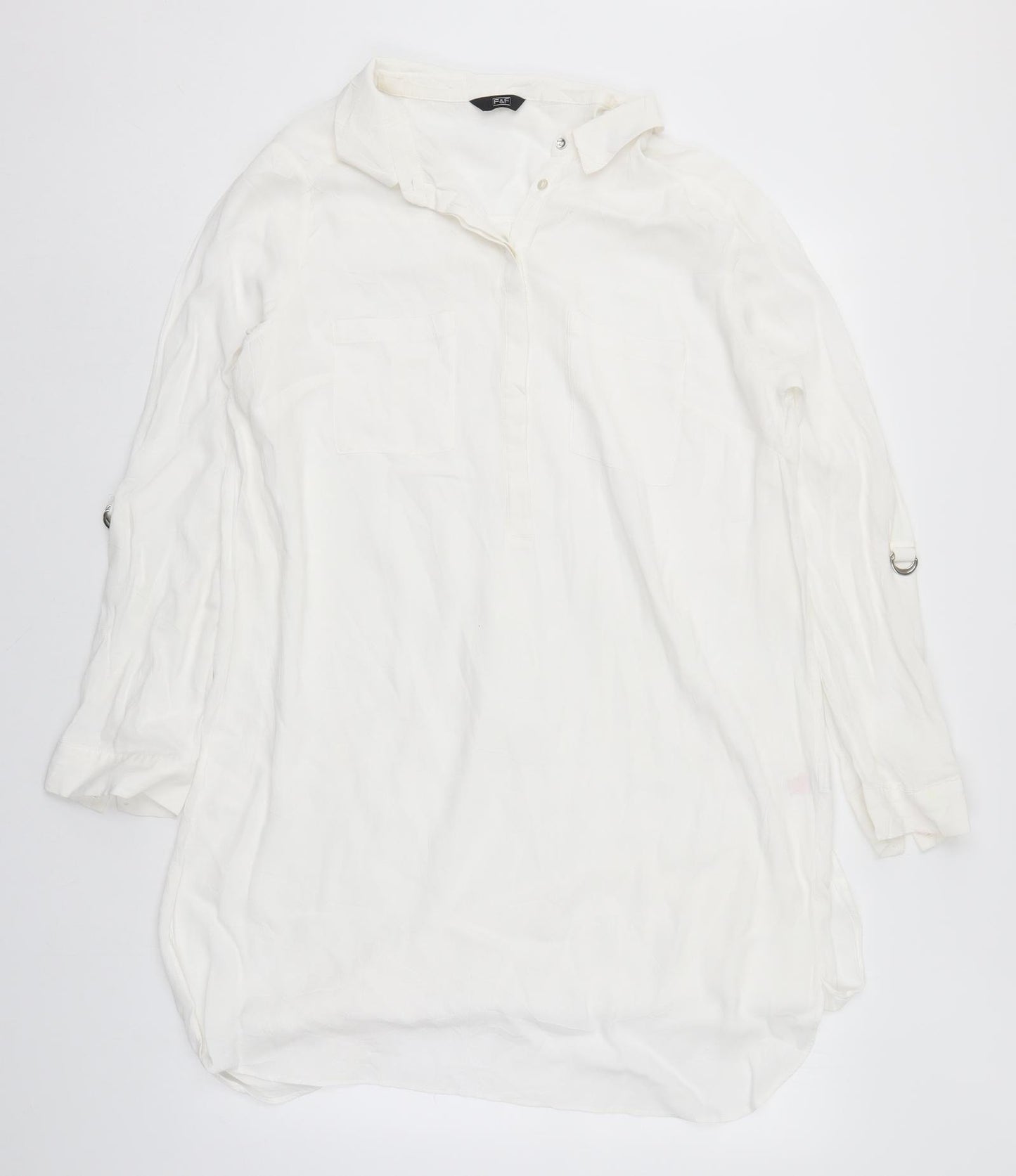 F&F Womens White   Basic Blouse Size 18
