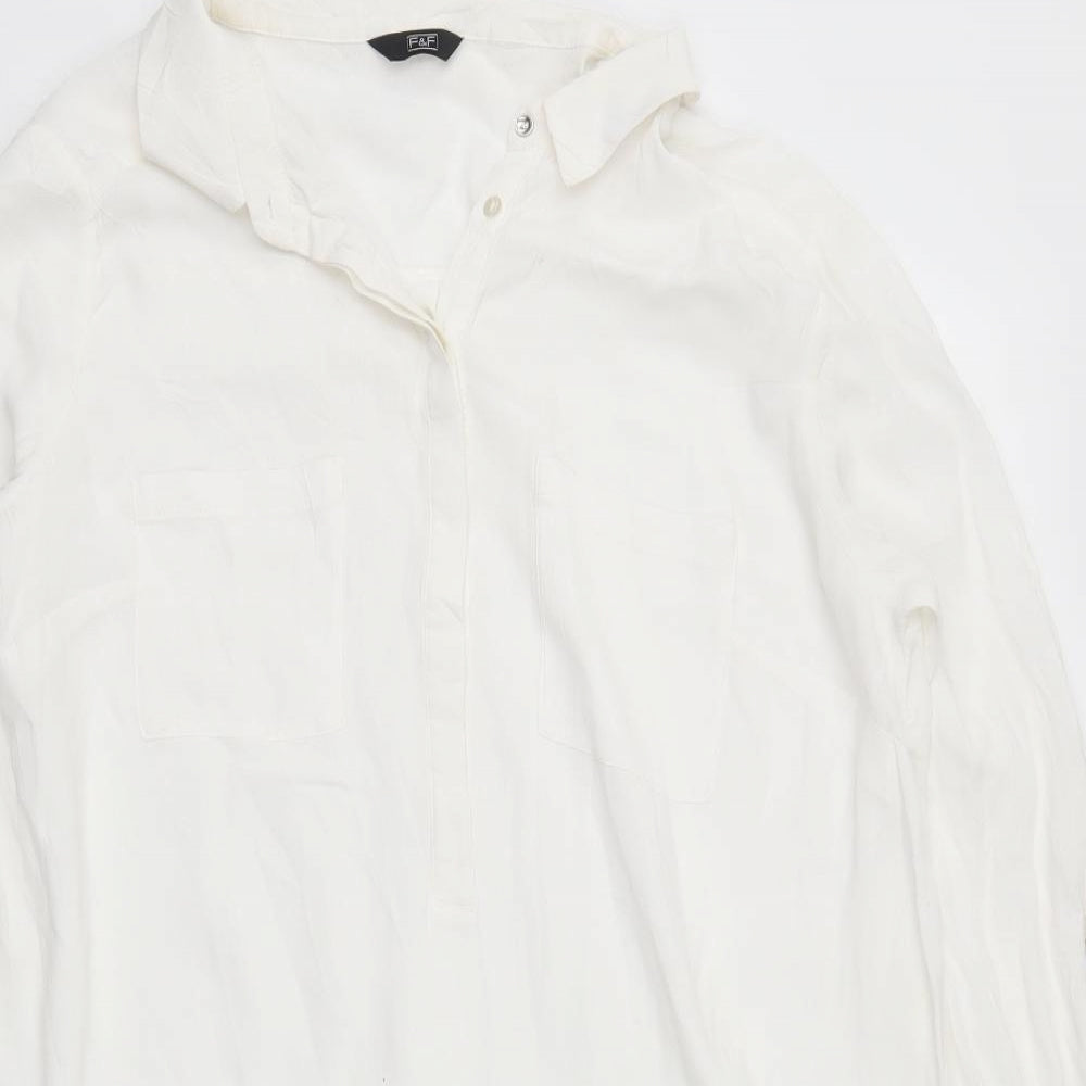 F&F Womens White   Basic Blouse Size 18