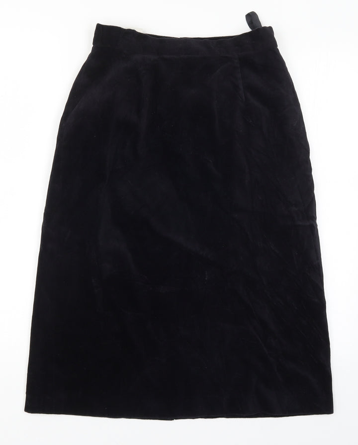 Preworn Womens Black   A-Line Skirt Size 14