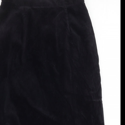Preworn Womens Black   A-Line Skirt Size 14