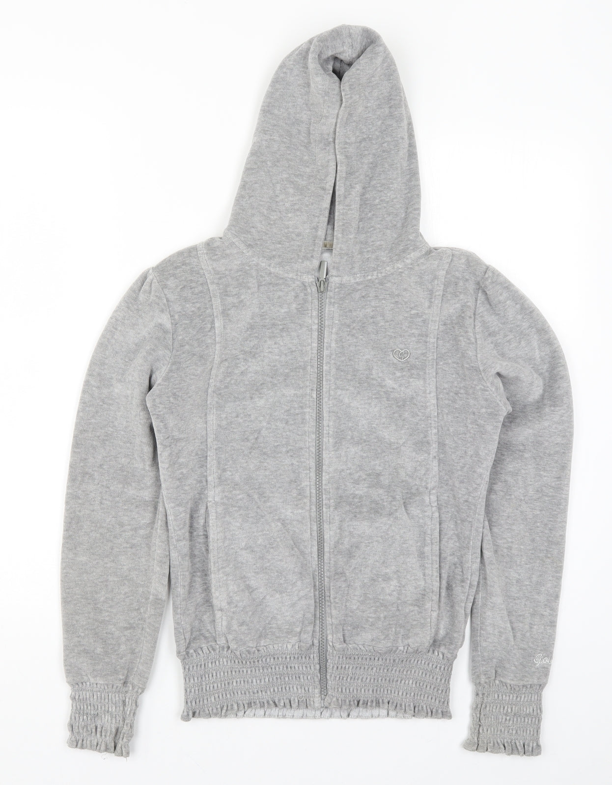Goldigga Girls Grey   Full Zip Hoodie Size 13 Years