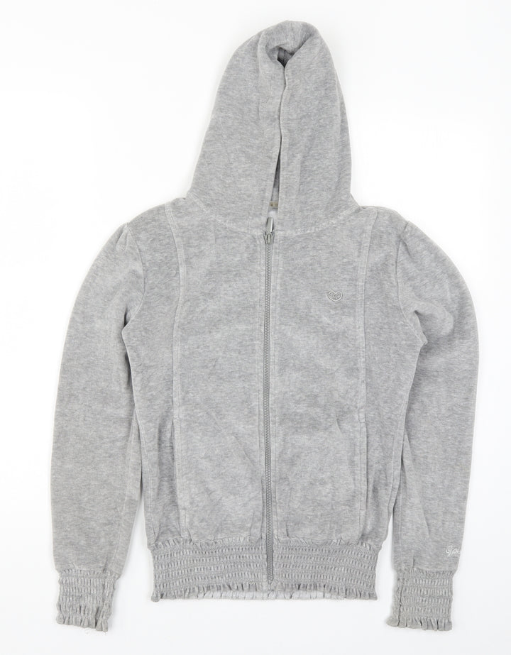 Goldigga Girls Grey   Full Zip Hoodie Size 13 Years