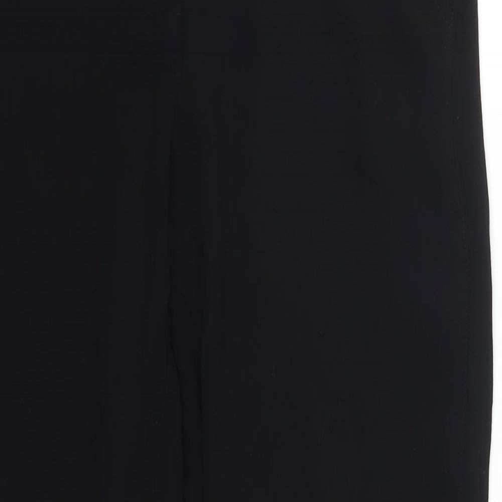 Miss Trend Womens Black   Cropped Trousers Size 12 L23 in