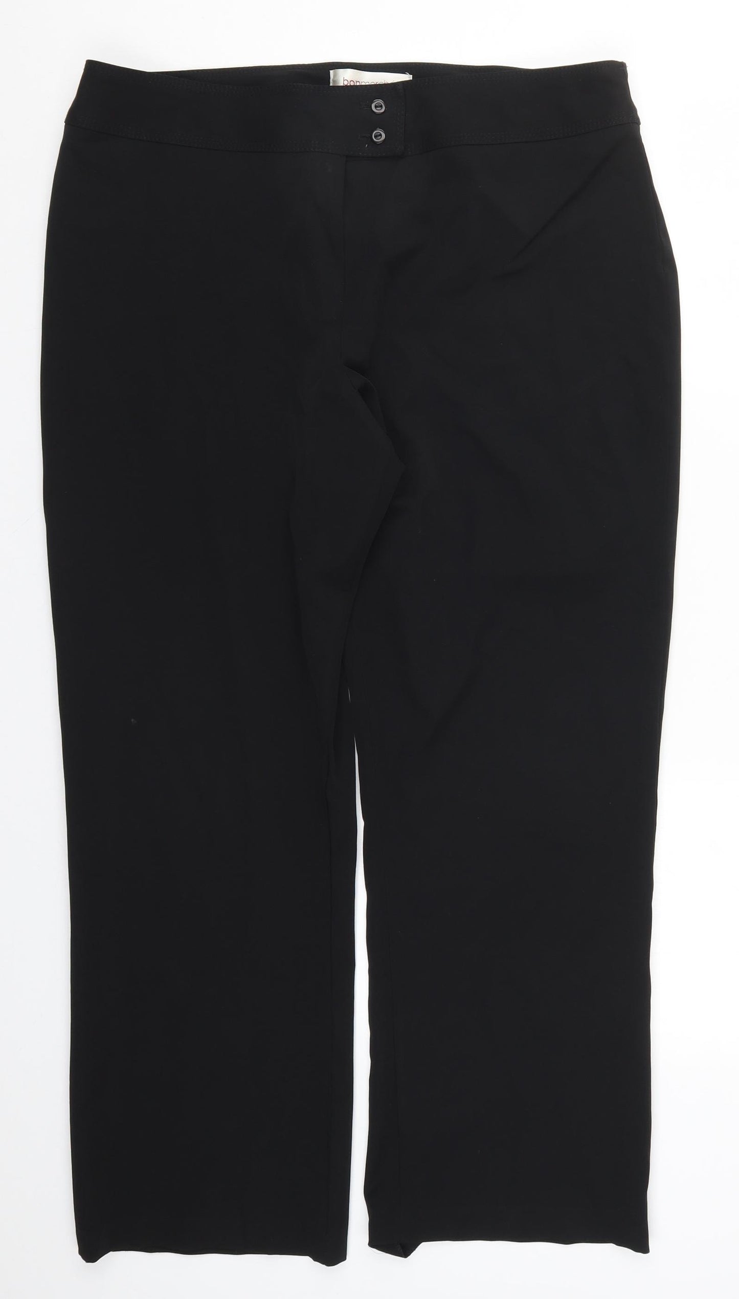 Bonmarché Womens Black   Trousers  Size 20 L28 in