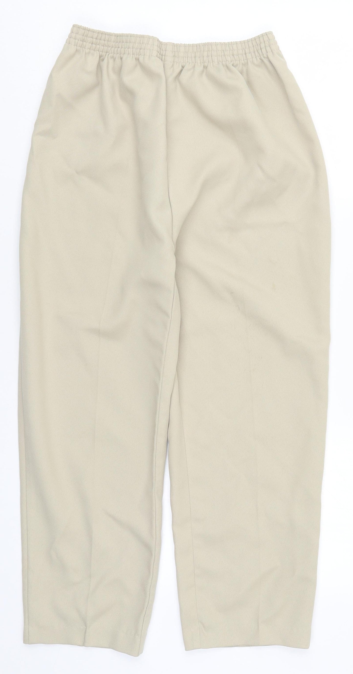 Slimma Womens Beige   Trousers  Size 12 L22.5 in