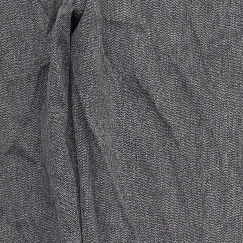 Debenhams Womens Grey Herringbone  Trousers  Size 12 L29 in