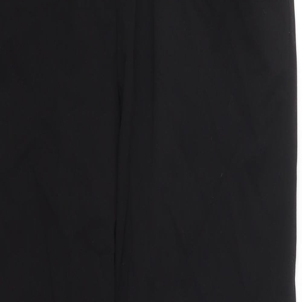 Green Lamb Womens Black  Rayon Trousers  Size 8 L27 in