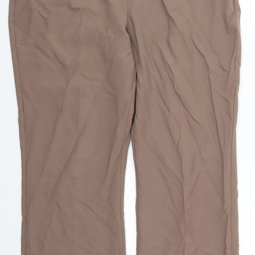 BHS Womens Brown   Trousers  Size 14 L26 in