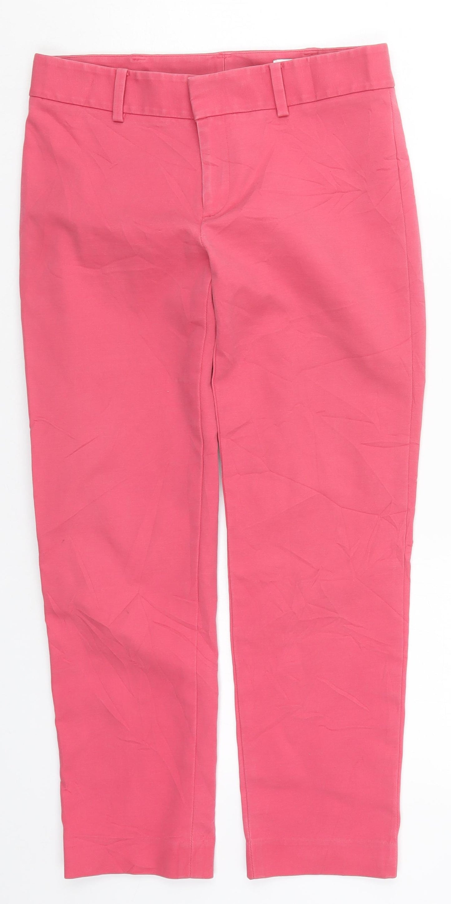 Club Monaco Womens Pink  Rayon Cropped Trousers Size 28 in L23.5 in