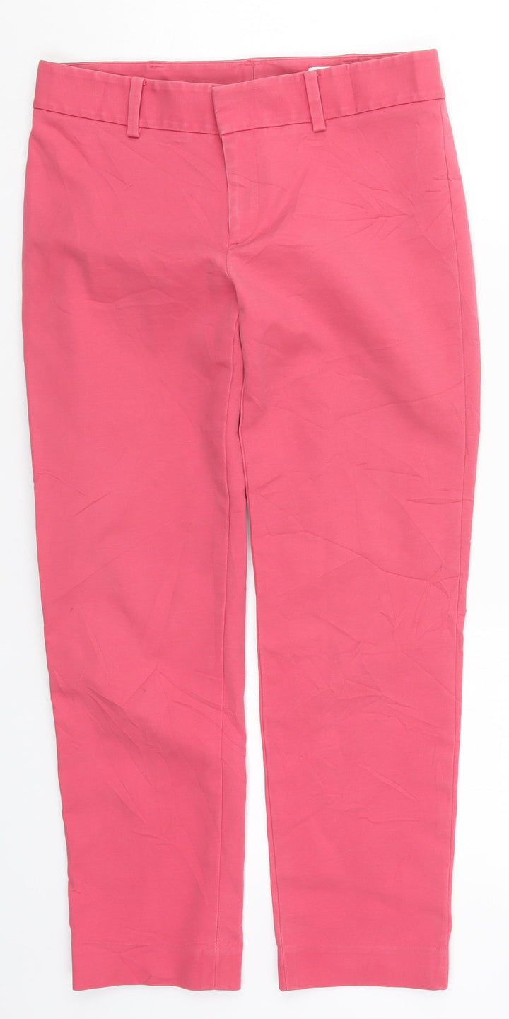 Club Monaco Womens Pink Rayon Cropped Trousers Size 28 in L23.5 in