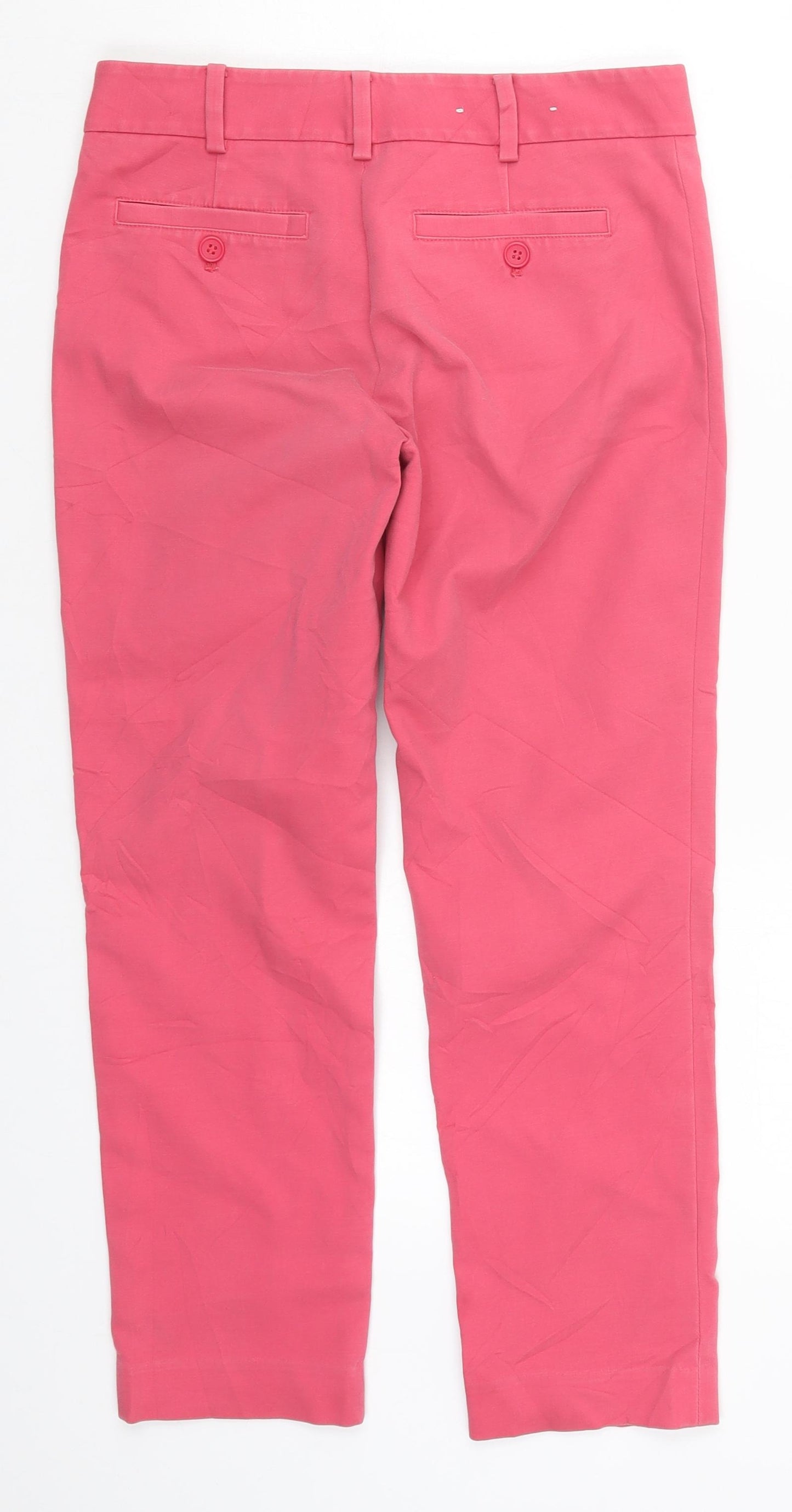 Club Monaco Womens Pink  Rayon Cropped Trousers Size 28 in L23.5 in