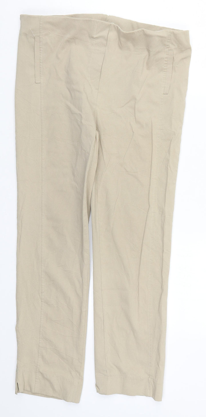 Lila La Tigresse Womens Beige Carrot Leggings Size 33 in L24 in
