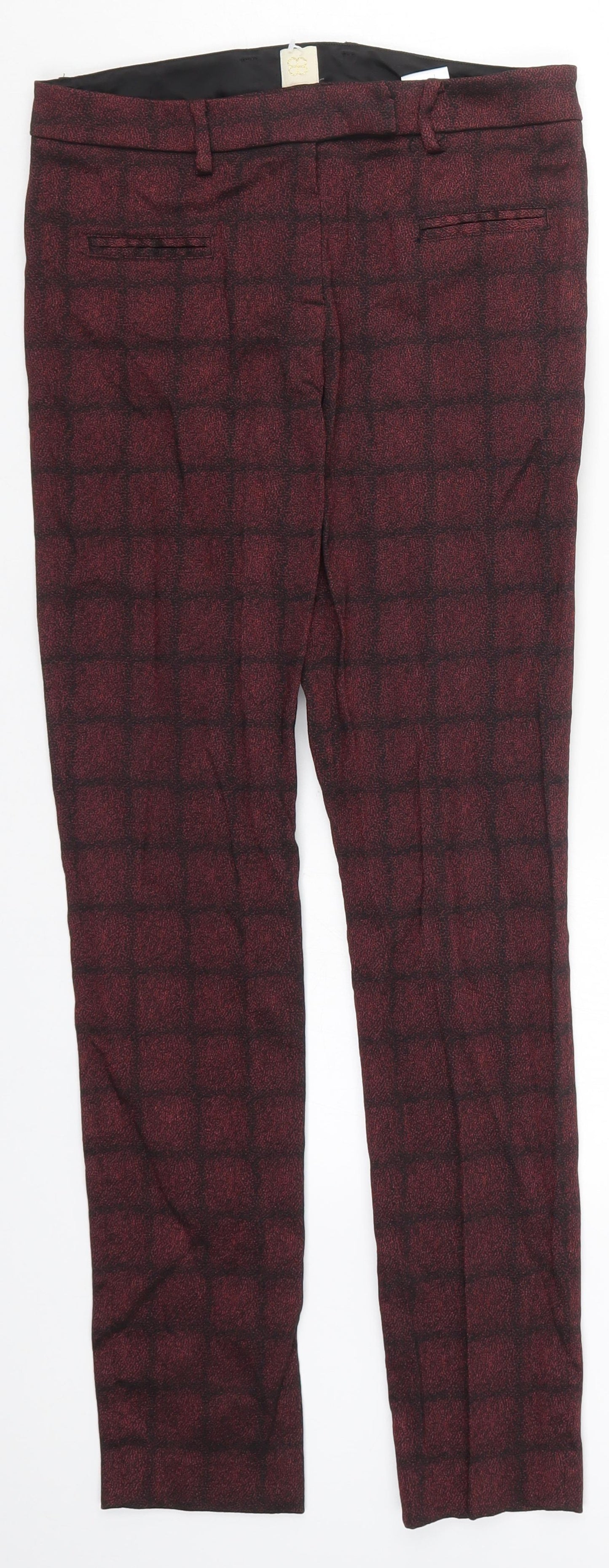 True Royal Womens Red Striped  Trousers  Size 4 L28 in