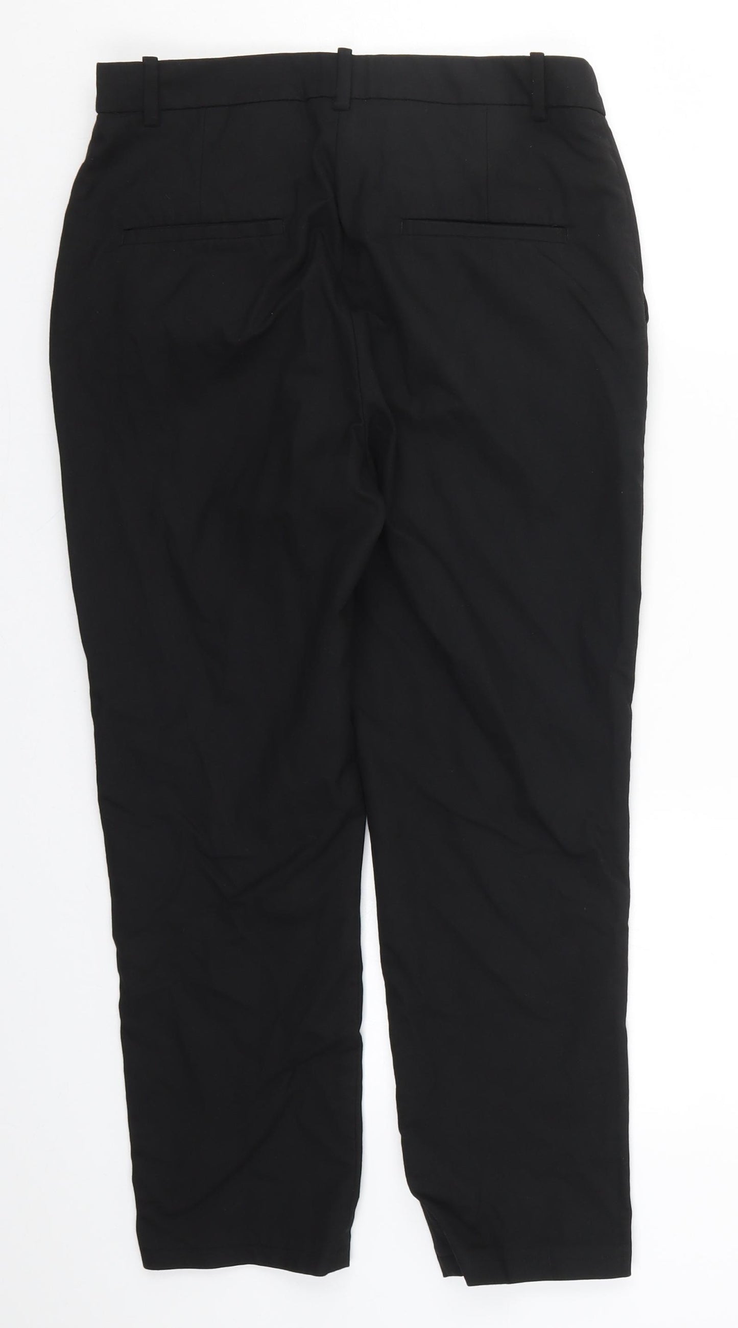 H&M Womens Black   Trousers  Size 10 L24 in