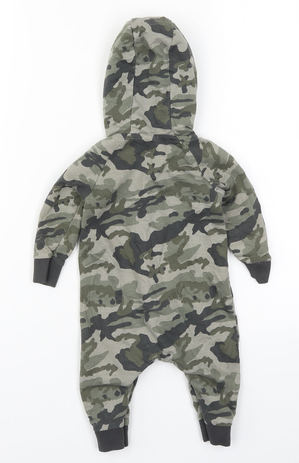 NEXT Boys Green Camouflage  Coverall One-Piece Size 6-9 Months