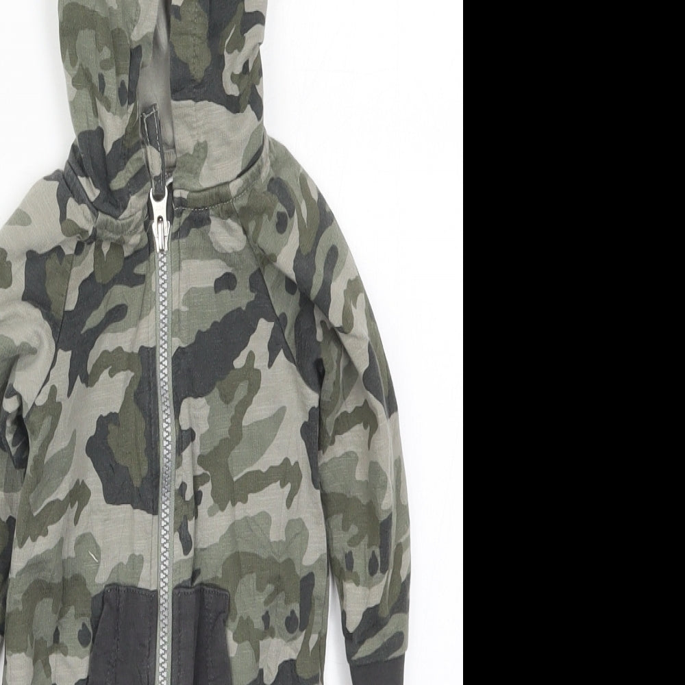 NEXT Boys Green Camouflage  Coverall One-Piece Size 6-9 Months