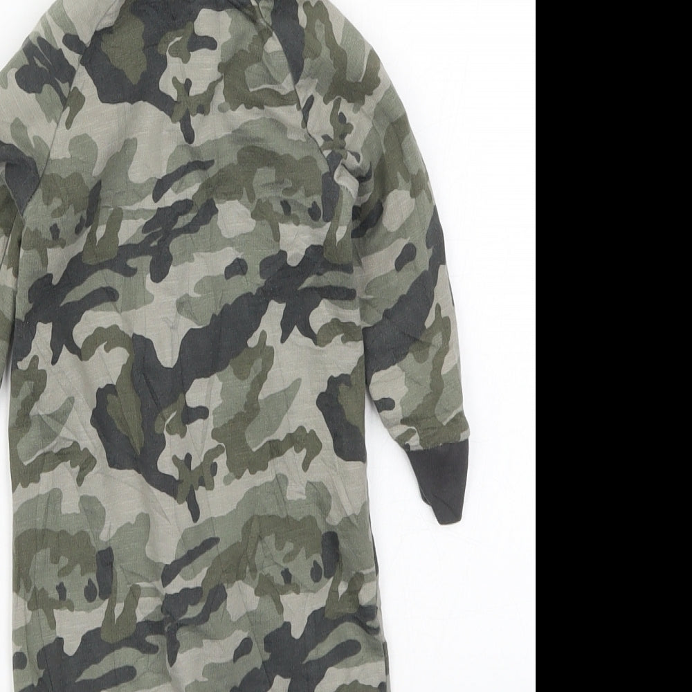 NEXT Boys Green Camouflage  Coverall One-Piece Size 6-9 Months