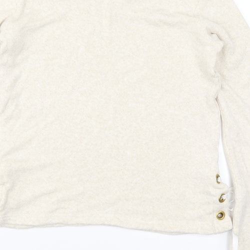 Pepper & Mayne Womens Beige Solid  Top Pyjama Top Size M