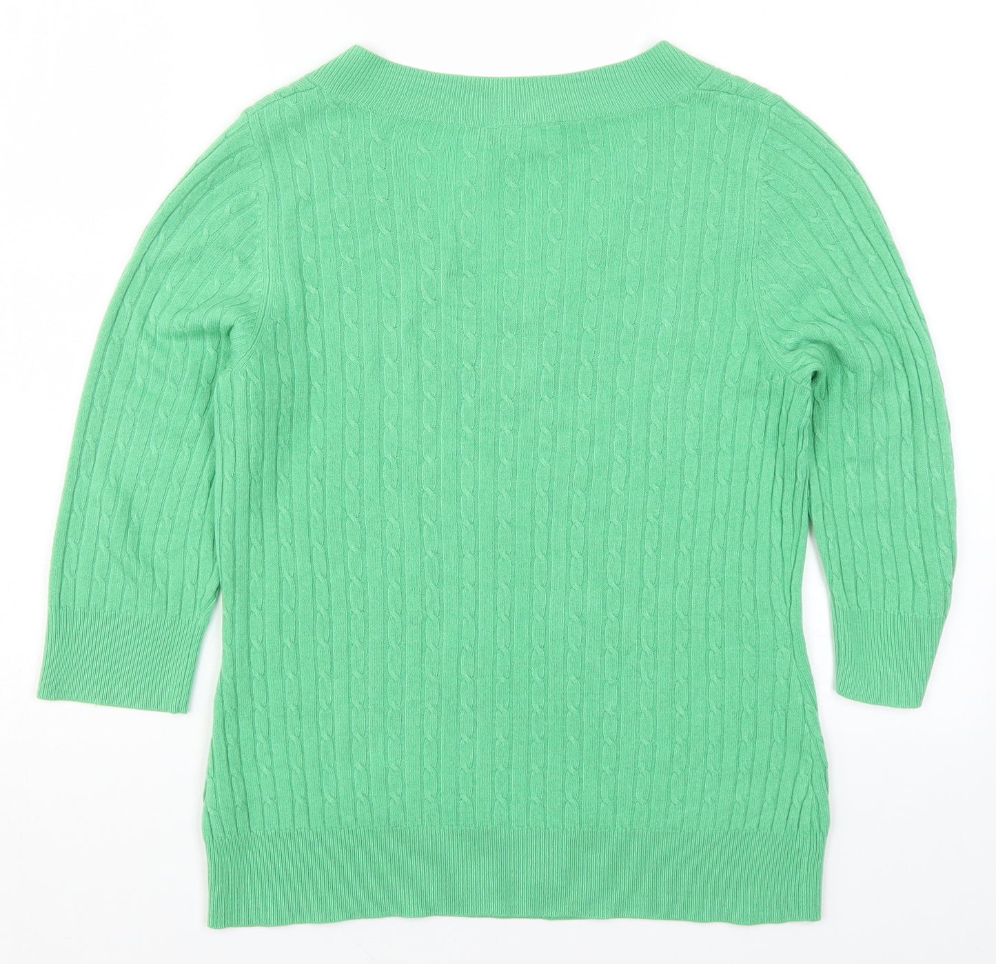 BHS Womens Green  Knit Pullover Jumper Size 10