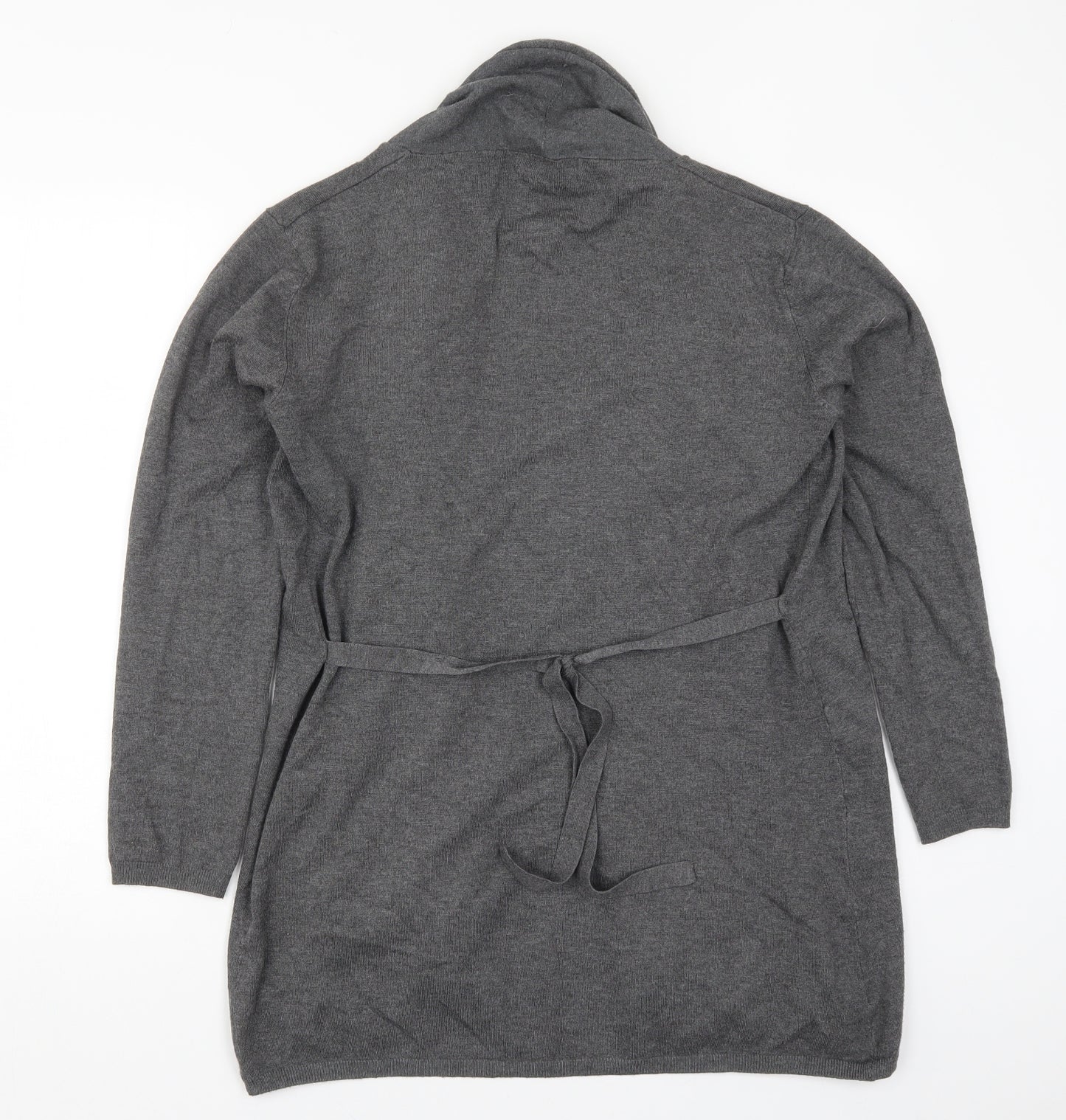 Zara Womens Grey  Knit Cardigan Jumper Size L