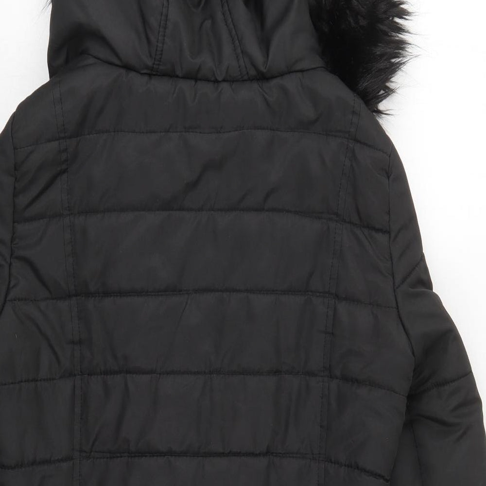 Anita & Green Womens Black   Quilted Coat Size S