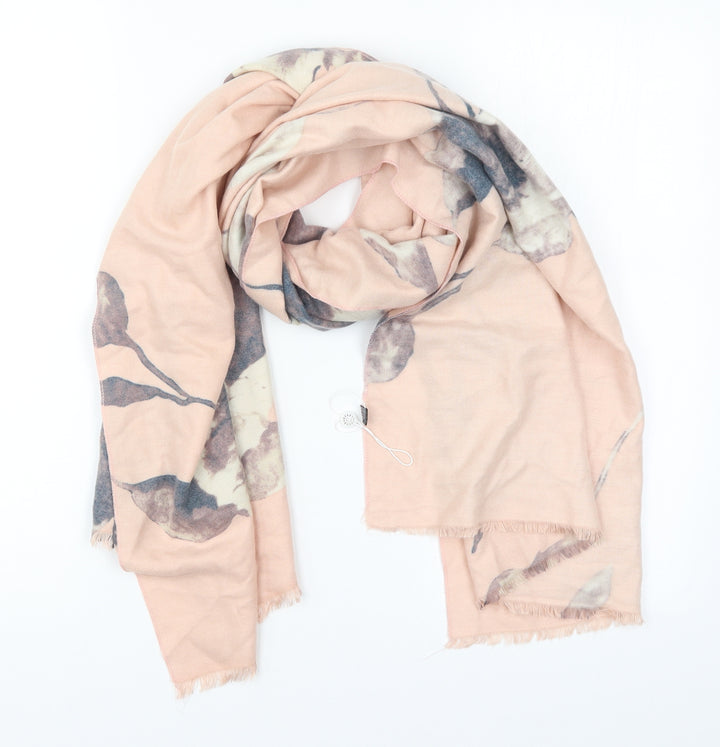 Preworn Womens Pink Floral   Scarf