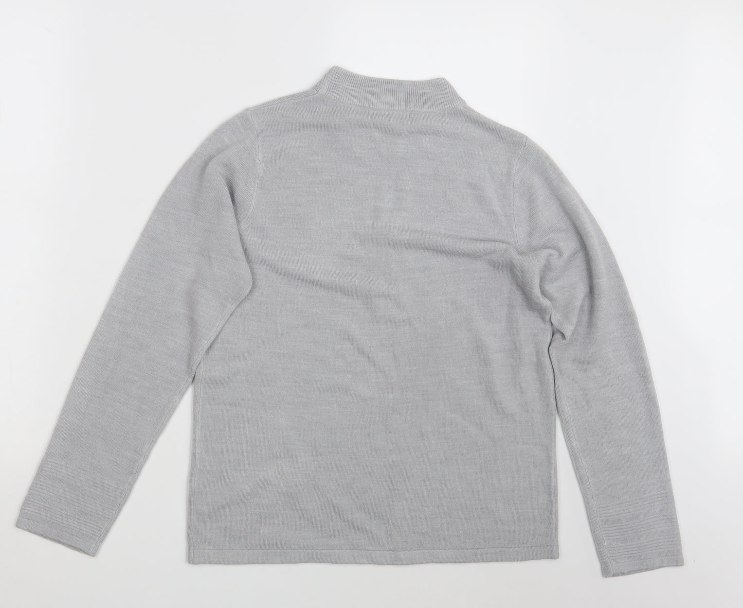 Classic Womens Grey   Pullover Sweatshirt Size 10