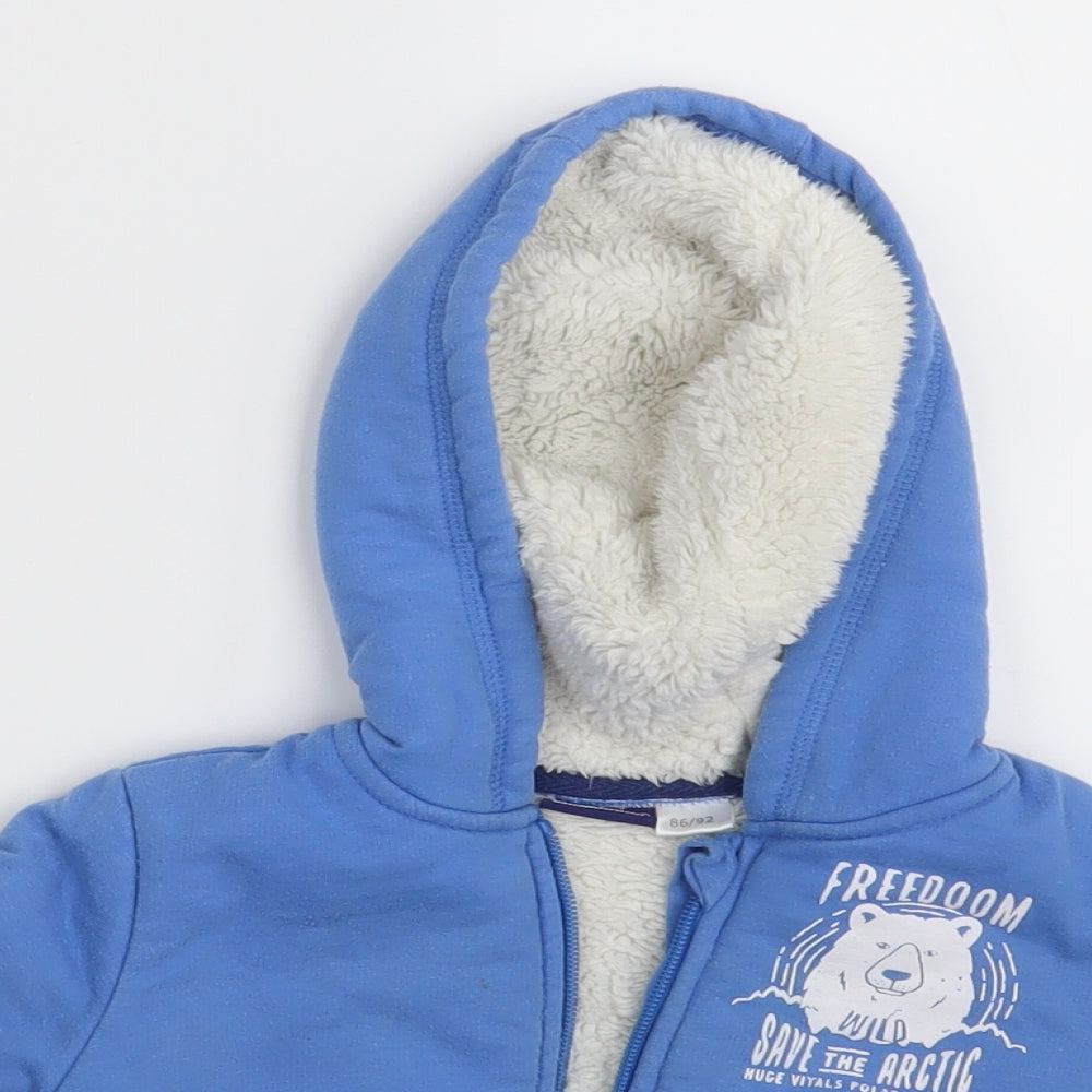 Lupilu Baby Blue   Full Zip Jumper Size 18-24 Months