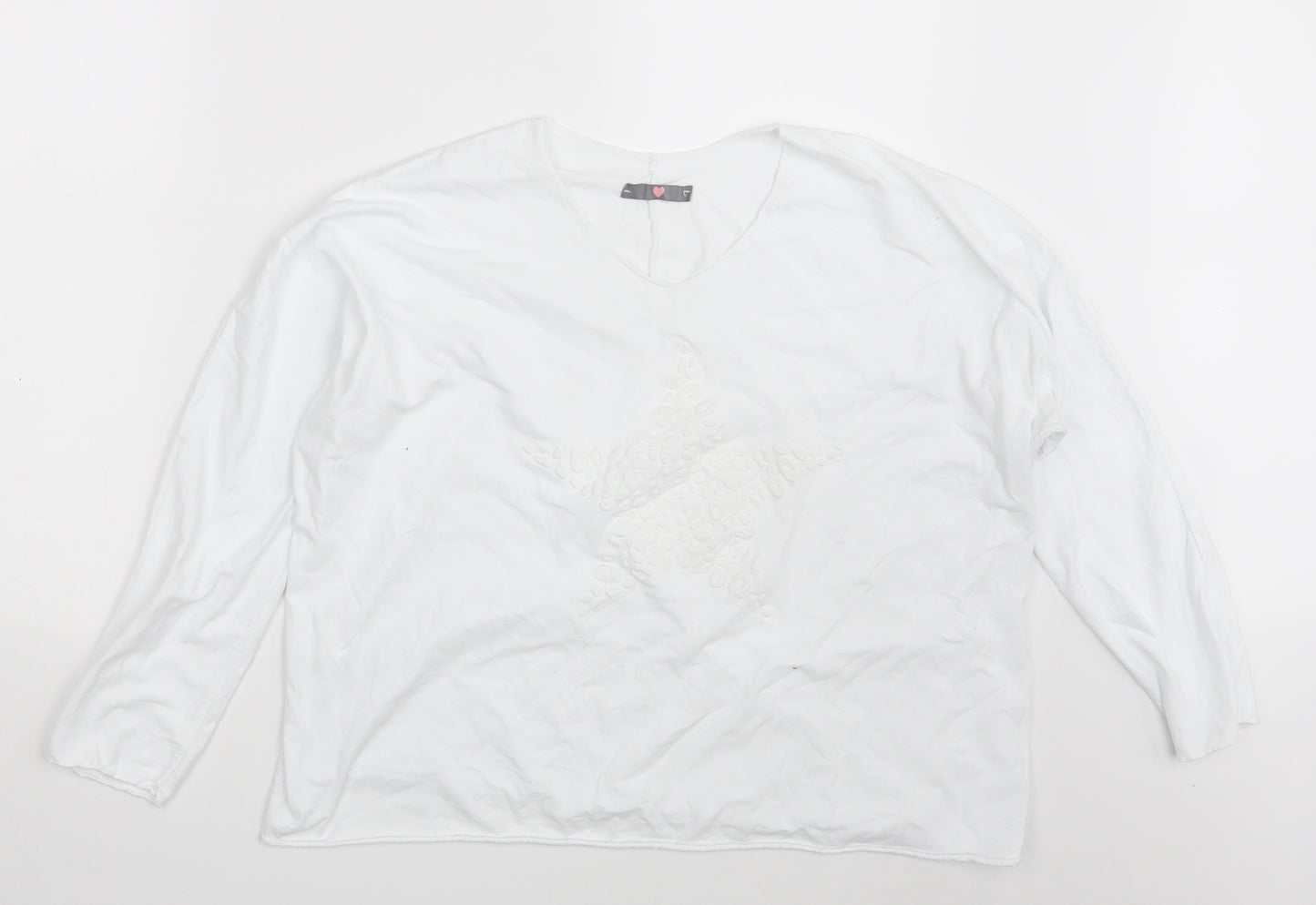 Preworn Womens White   Basic T-Shirt One Size